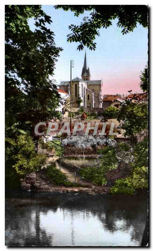 Postcard Modern Boen-sur-Lignon (Loire) The Lignon and Church