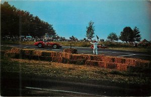 1950s Watkins Glen Automobile Racing Knotty Pine restaurant Postcard 24-10042