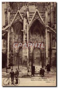 Postcard Old Church St Urbain Troyes Entree Cote Sud Velo Cycle