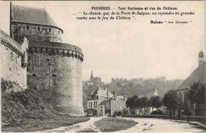 CPA Fougeres Tour Surienne et rue du Chateau (1237755)