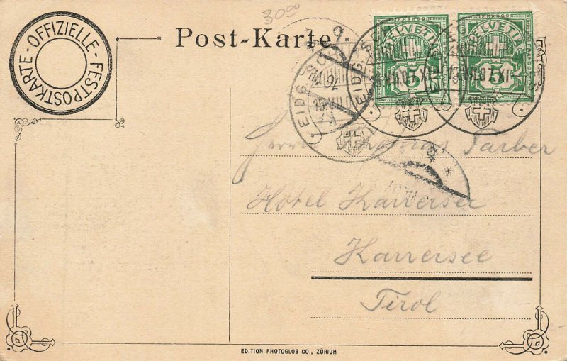 Switzerland Eidg. Schutzenfest 18 Juli 1907 Postcard