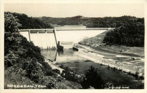 Cline RPPC Postcard I-S-110; Norris Dam on Clinch River, TN posted 1949