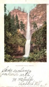 Waterfalls OR-Oregon, 1905 Multnomah Falls Tourist Attraction Vintage Postcard