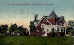 Home of Wm. Jennings Bryan - Lincoln, Nebraska NE  