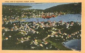 Aerial View of Boothbay Harbor, Maine - Linen