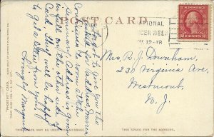 1918 ANTIQUE Postcard - General Theological Seminary, Chelsea Square NY New York