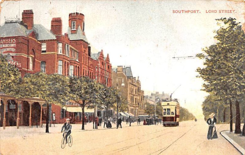 Lord Street Southport United Kingdom, Great Britain, England 1908 