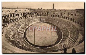 Old Postcard Nimes Les Arenes