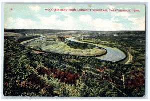 c1910's Moccasin Bend From Lookout Mountain Chattanooga Tennessee TN Postcard