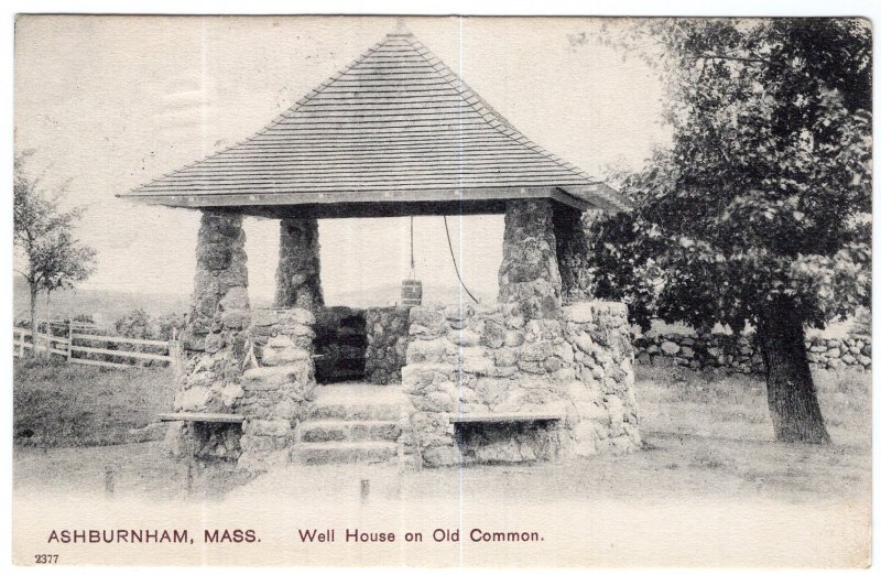 Ashburnham, Mass, Well House on Old Common