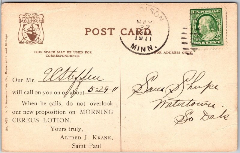 1911 Rotunda State Capitol St. Paul Minnesota MN Interior Spaces Posted Postcard