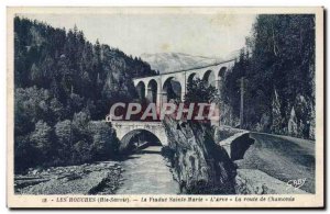 Old Postcard Les Houches viaduct St. Mary the Arve Road Chamonix