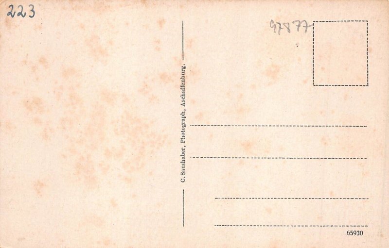 L183 Germany Wertheim am Main View Castle vintage postcard