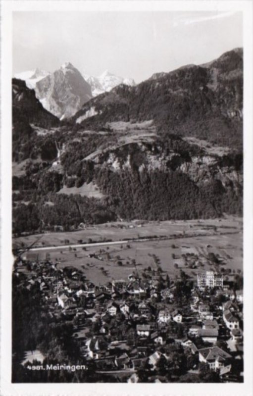 Switzerland Meiringen Totalansicht 1957 Real Photo