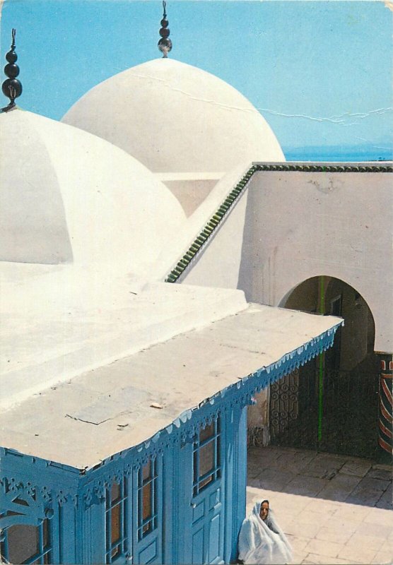 Tunisia sidi bou said yard of the mosque Postcard