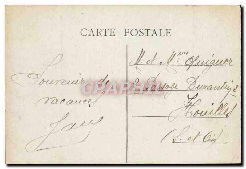 Old Postcard Auxerre Church St Pierre