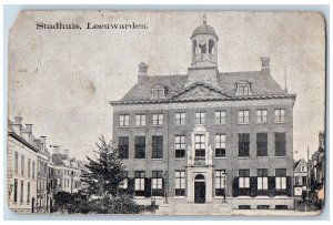 Leeuwarden Friesland Netherlands Postcard Stadium c1910 Antique Unposted