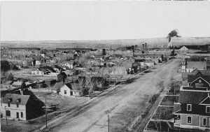 H68/ La Junta Colorado Postcard c1910 From High School Homes Birdseye 191