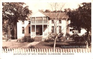 Birthplace of Will Rogers - Claremore, Oklahoma OK  