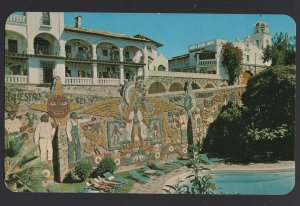 Mexico TAXCO History Hotel Posada La Mission Juan O'Gorman Mural ~ Chrome