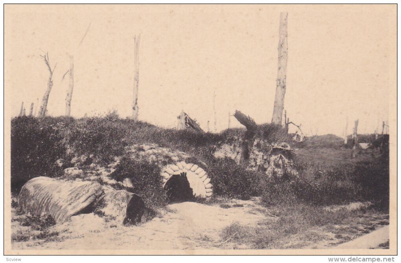 Improvised Shelter, The Nieuport Redan, NIEUWPOORT (West Flanders), Belgium, ...