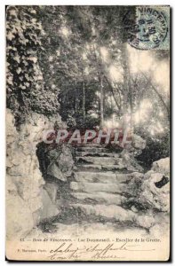 Old Postcard Bois de Vincennes Daumesnil Lake Cave Escape