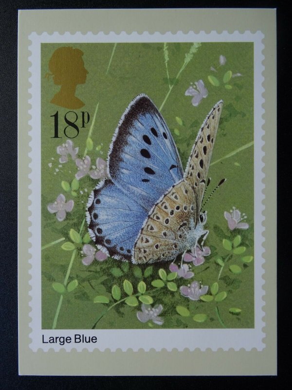 Butterflies LARGE BLUE 1981 PHQ 51(b) 5/81 Royal Mail Postcard