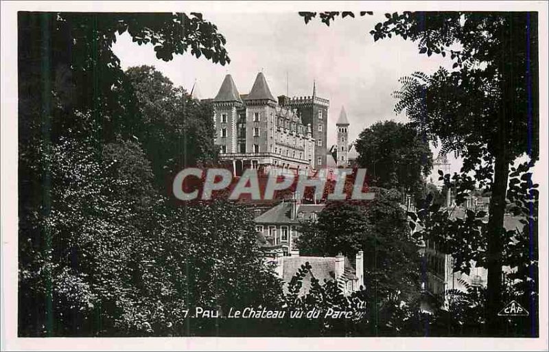 Postcard Modern Pau Le Chateau View Park