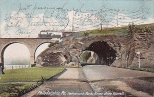 Pennsylvania Philadelphia Fairmount Park River Drive Tunnell 1906