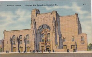 Pennsylvania Scranton Masonic Temple Scottish Rite Cathedral 1943