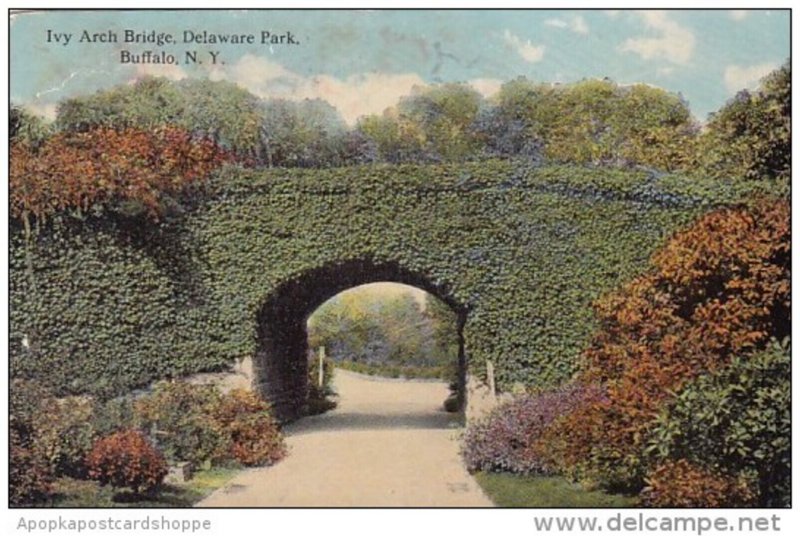 New York Buffalo Ivy Arch Bridge Delaware Park