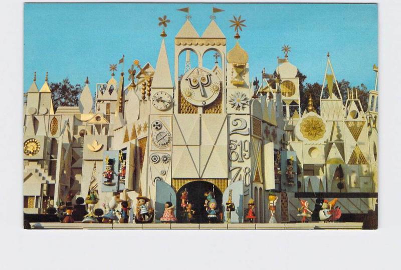 VINTAGE POSTCARD DISNEYLAND FANTASYLAND IT'S A SMALL WORLD EXTERIOR 