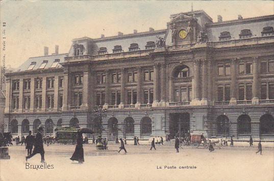 Belgium Brussels La Poste Centrale 1904