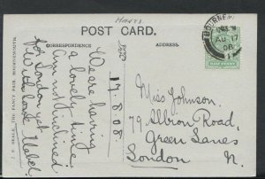 Genealogy Postcard - Johnson - 79 Albion Road, Green Lane's, London  RF1066