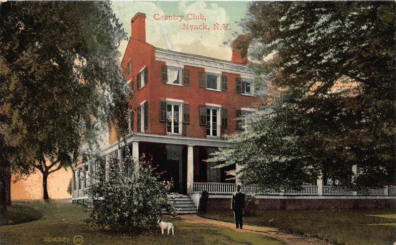 Country Club, Nyack, New York, Postcard, Used in 1908