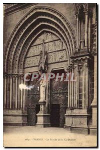 Postcard Old Vannes the Porch of the Cathedral