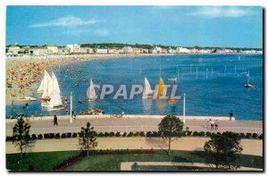 Old Postcard Royan The beach front of the Casino