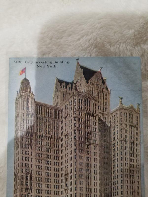 Antique Postcard, City Investing Building, New York