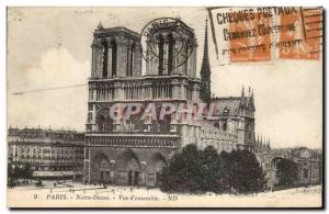 Paris Old Postcard Notre Dame