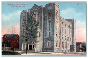 c1910 Scottie Rite Cathedral Fort Wayne Indiana IN Antique Postcard