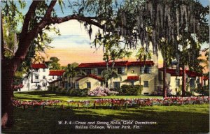 Florida Winter Park Rollins College Cross and Strong Halls Curteich