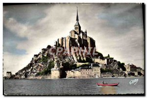 Modern Postcard Mont Saint Michel Mont has Maree Haute