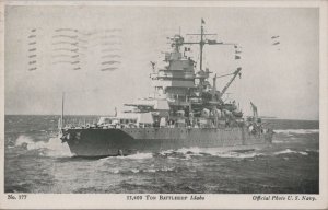 Postcard Ship Battleship Idaho No 377