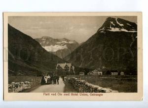 235359 NORWAY GEIRANGER Hotel Union Vintage postcard