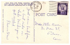 Illinois  Chicago   Outer Drive Link Bridge , Bird's eye view