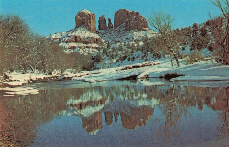 Postcard Red Rock Crossing in Winter Arizona