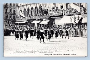 1913 Emancipation Parade Antwerp Belgium UNP DB Postcard P6