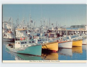 Postcard The Fleet at Rest, Yarmouth, Canada