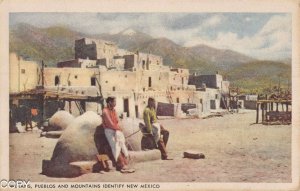 Pueblos Indian Santa fe RR postcard Bc134