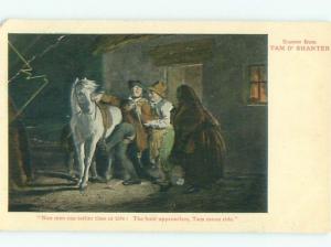 Divided-Back HORSE SCENE Great Postcard AA9404